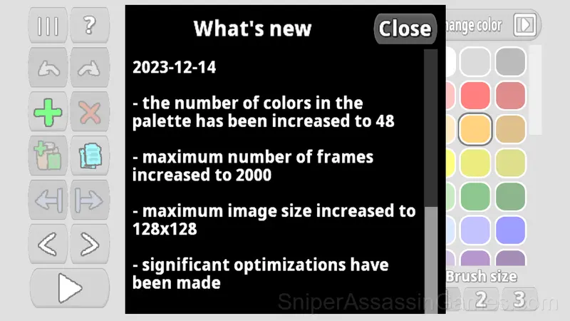 Pixel Animator: creating GIF animation gameplay screenshot 6