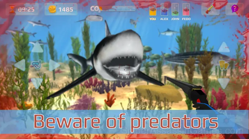 Hunter underwater spearfishing. Diving. gameplay screenshot 3