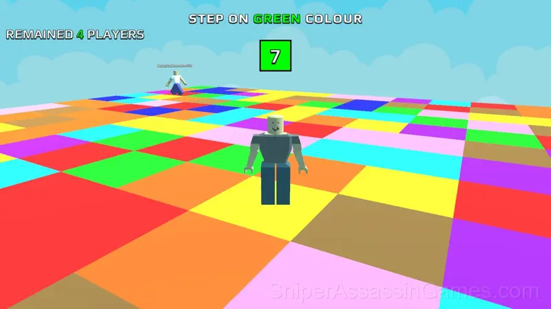 Roblox Obby: Color Platforms gameplay screenshot 1