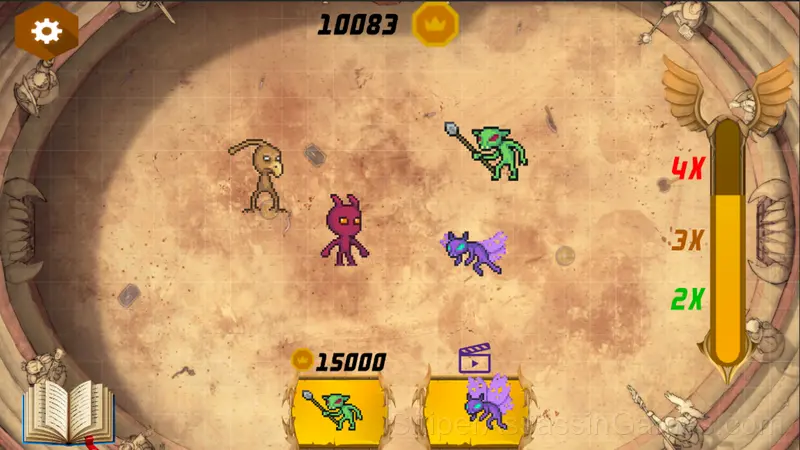 Evolution of mystical monsters gameplay screenshot 2