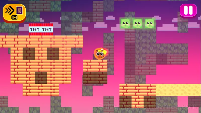 Fire Ball and Water Ball: Parkour Love Balls gameplay screenshot 4