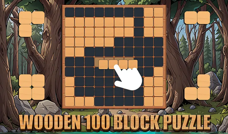 Play Wooden 100 Block Puzzle