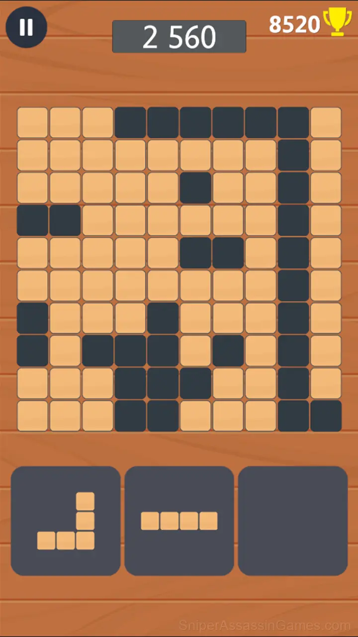 Wooden 100 Block Puzzle gameplay screenshot 2