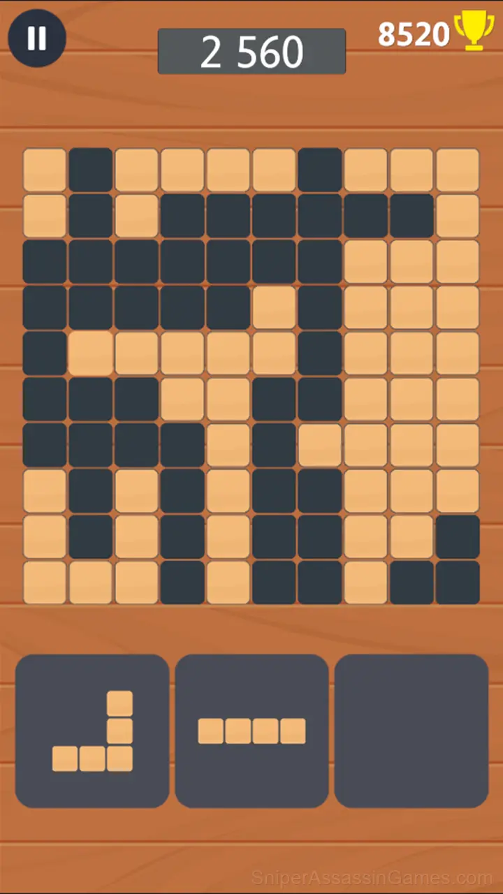 Wooden 100 Block Puzzle gameplay screenshot 3