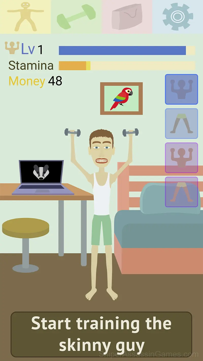 Muscle Clicker gameplay screenshot 1