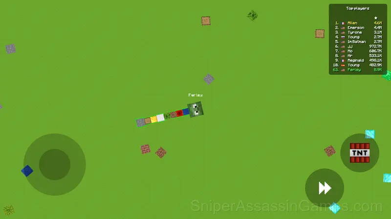 SlitherCraft.io gameplay screenshot 5