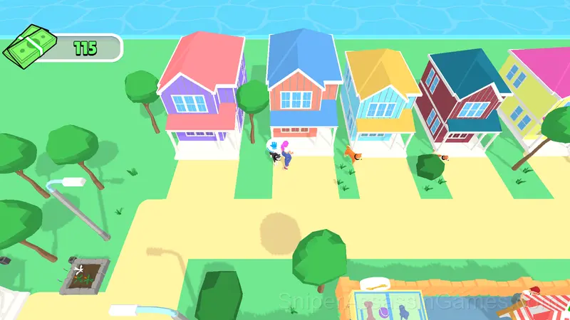 Idle dog walk gameplay screenshot 4
