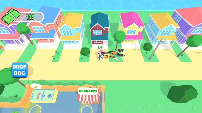 Idle dog walk gameplay screenshot 5