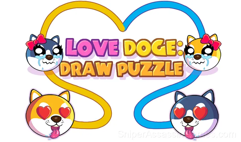 Play Love Doge: Draw Puzzle