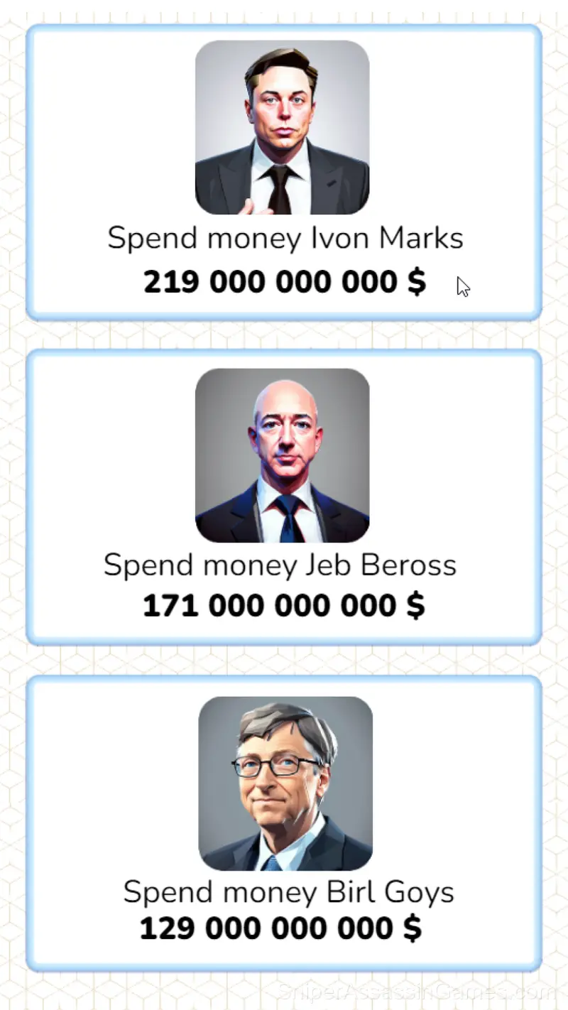 Spend Billionaire's Money. Rich man simulator. gameplay screenshot 3