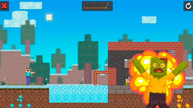 Noob Vs Monsters & Zombies gameplay screenshot 2