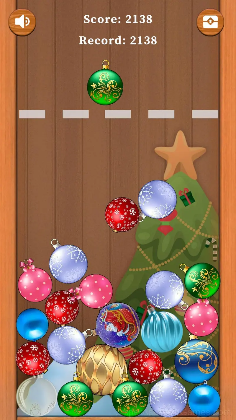 Merge Balls: New Year! gameplay screenshot 1