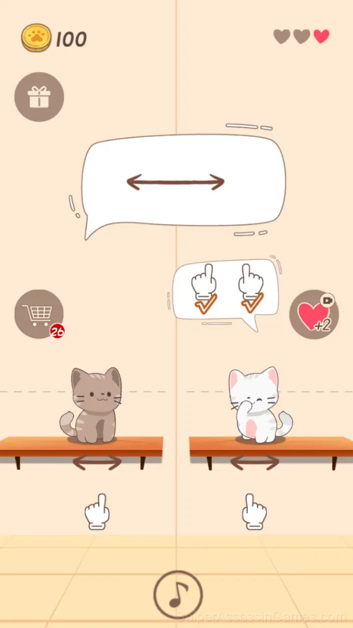 Duet Cute Cats gameplay screenshot 2