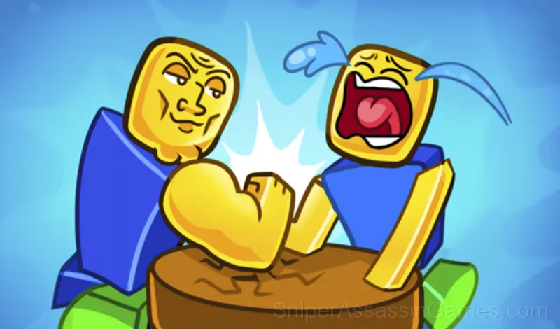 Play Obby Escape: Gym Arm Wrestling