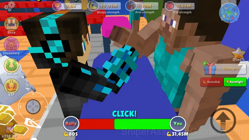 Obby Escape: Gym Arm Wrestling gameplay screenshot 6