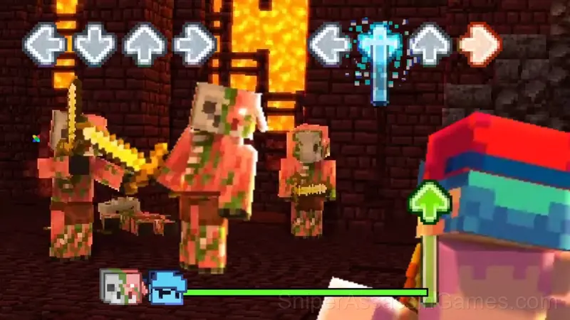 Friday Night Funkin Mob Mod gameplay screenshot 4