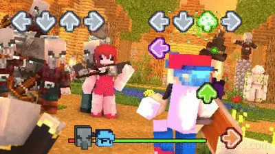 Friday Night Funkin Mob Mod gameplay screenshot 5