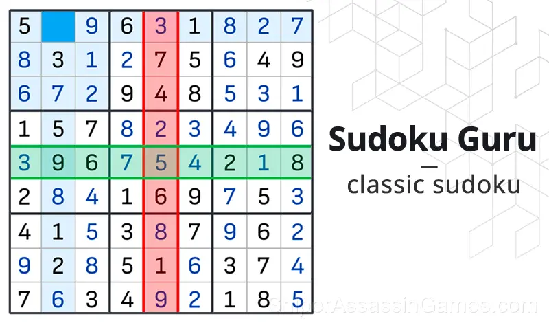 Play Sudoku Guru - classic sudoku