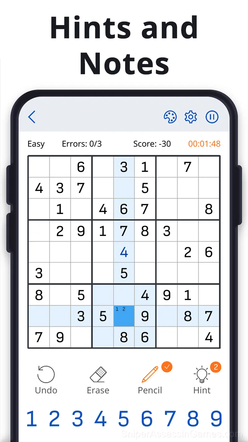 Sudoku Guru - classic sudoku gameplay screenshot 6