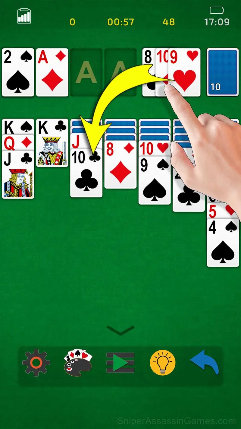 Solitaire Klondike - Deluxe gameplay screenshot 2