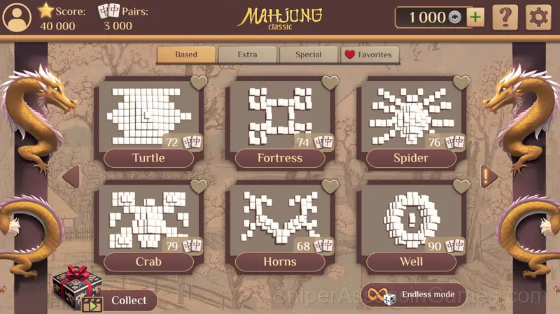 Mahjong Classic gameplay screenshot 1