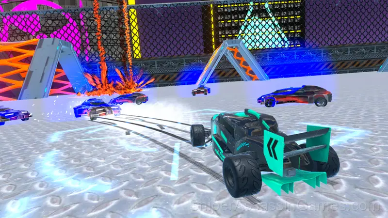 Cyber Cars Punk Racing gameplay screenshot 4