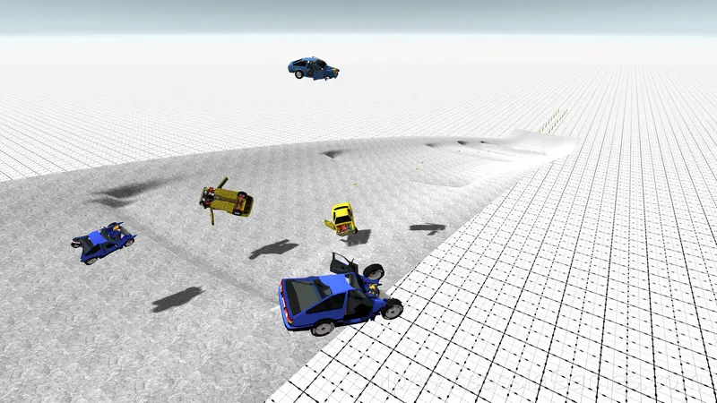 Cliff Jump - Car Crash 3D gameplay screenshot 1