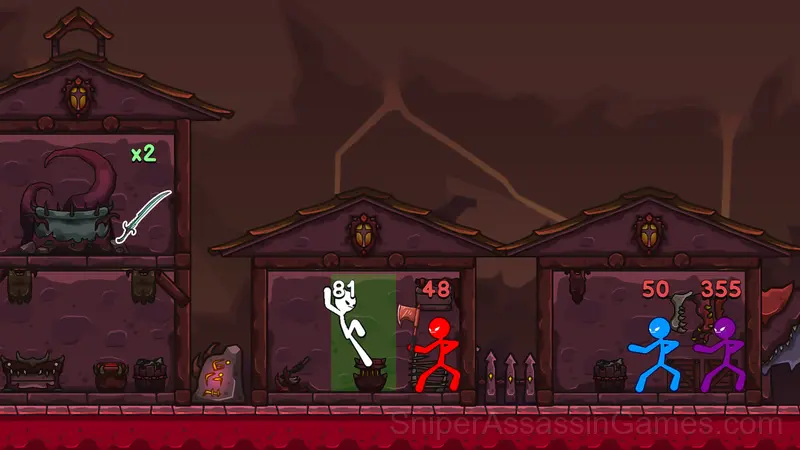 Stick-warrior: alliance of tower defense gameplay screenshot 1