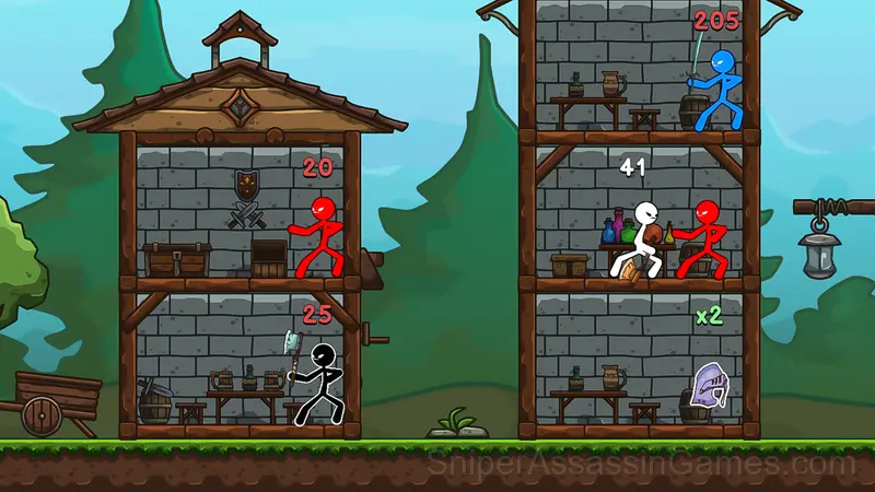 Stick-warrior: alliance of tower defense gameplay screenshot 2