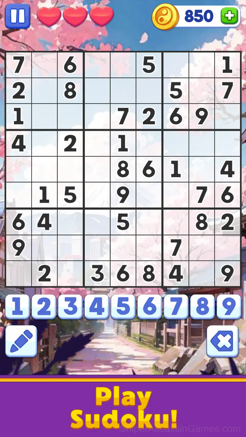 Sudoku free gameplay screenshot 1