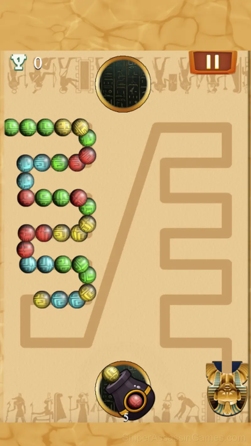 Zuma cannon shooting gameplay screenshot 2