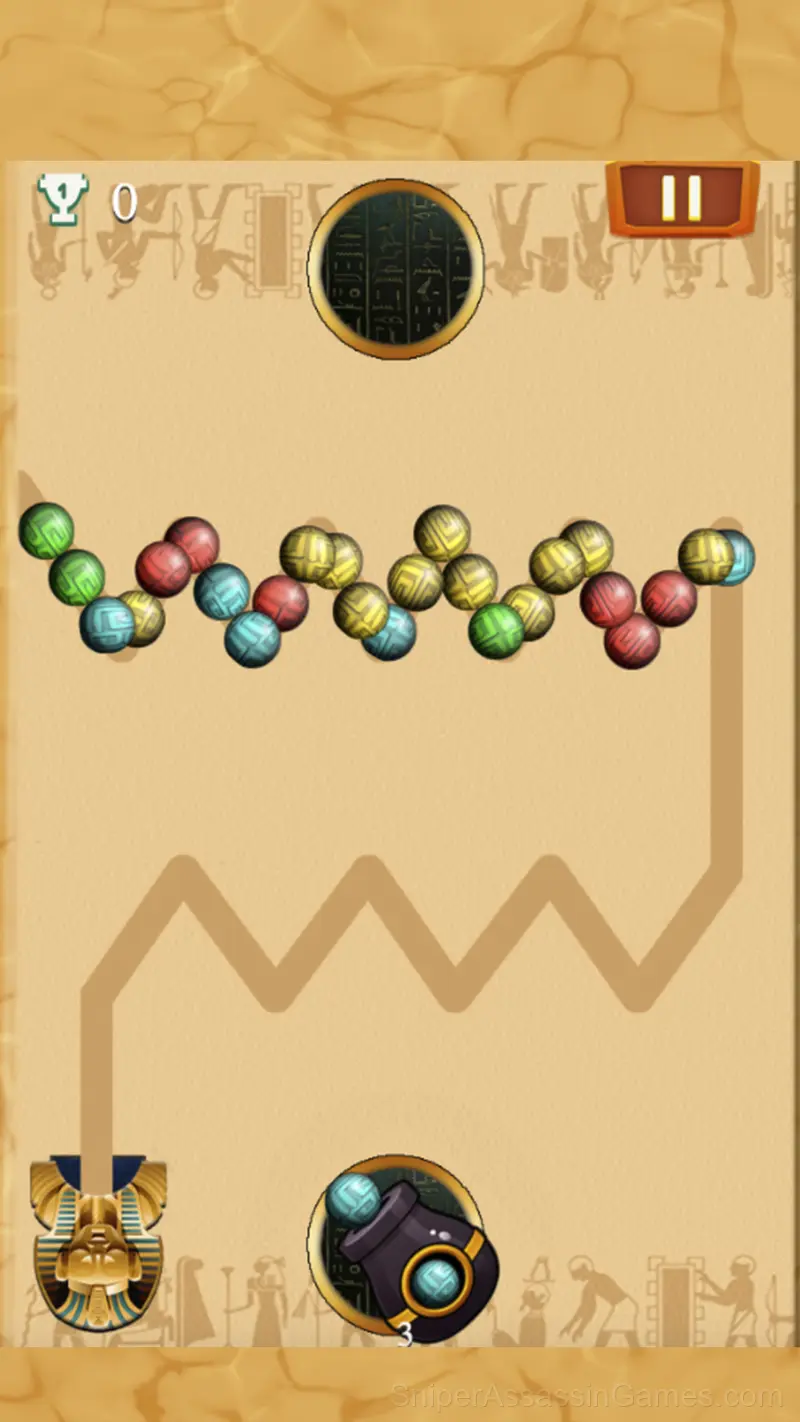 Zuma cannon shooting gameplay screenshot 3