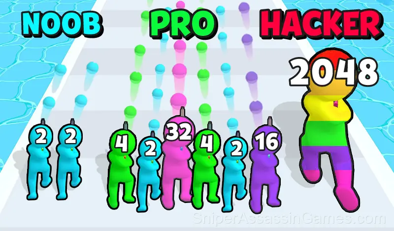 Play Merge Grabber: Race to 2048