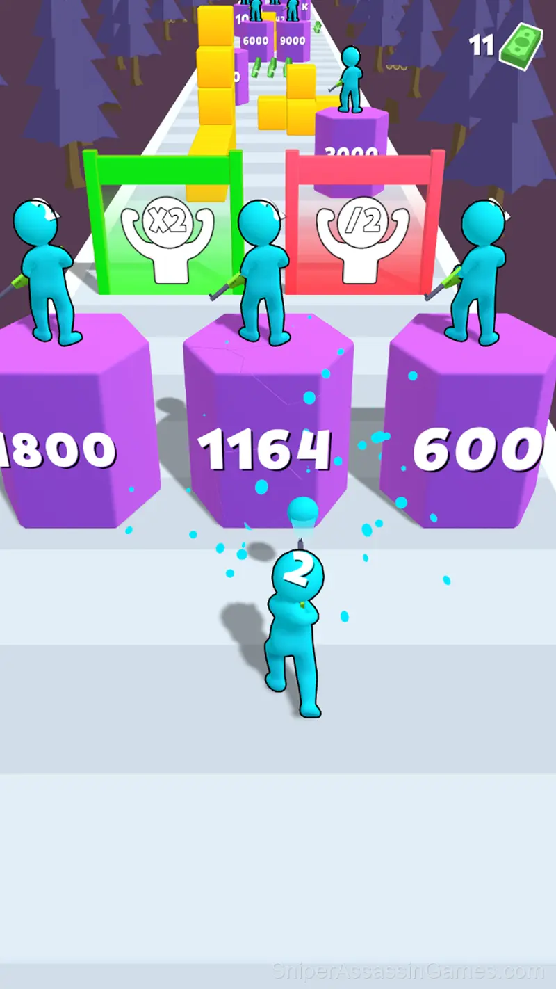 Merge Grabber: Race to 2048 gameplay screenshot 3