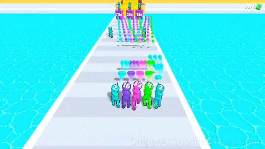 Merge Grabber: Race to 2048 gameplay screenshot 5