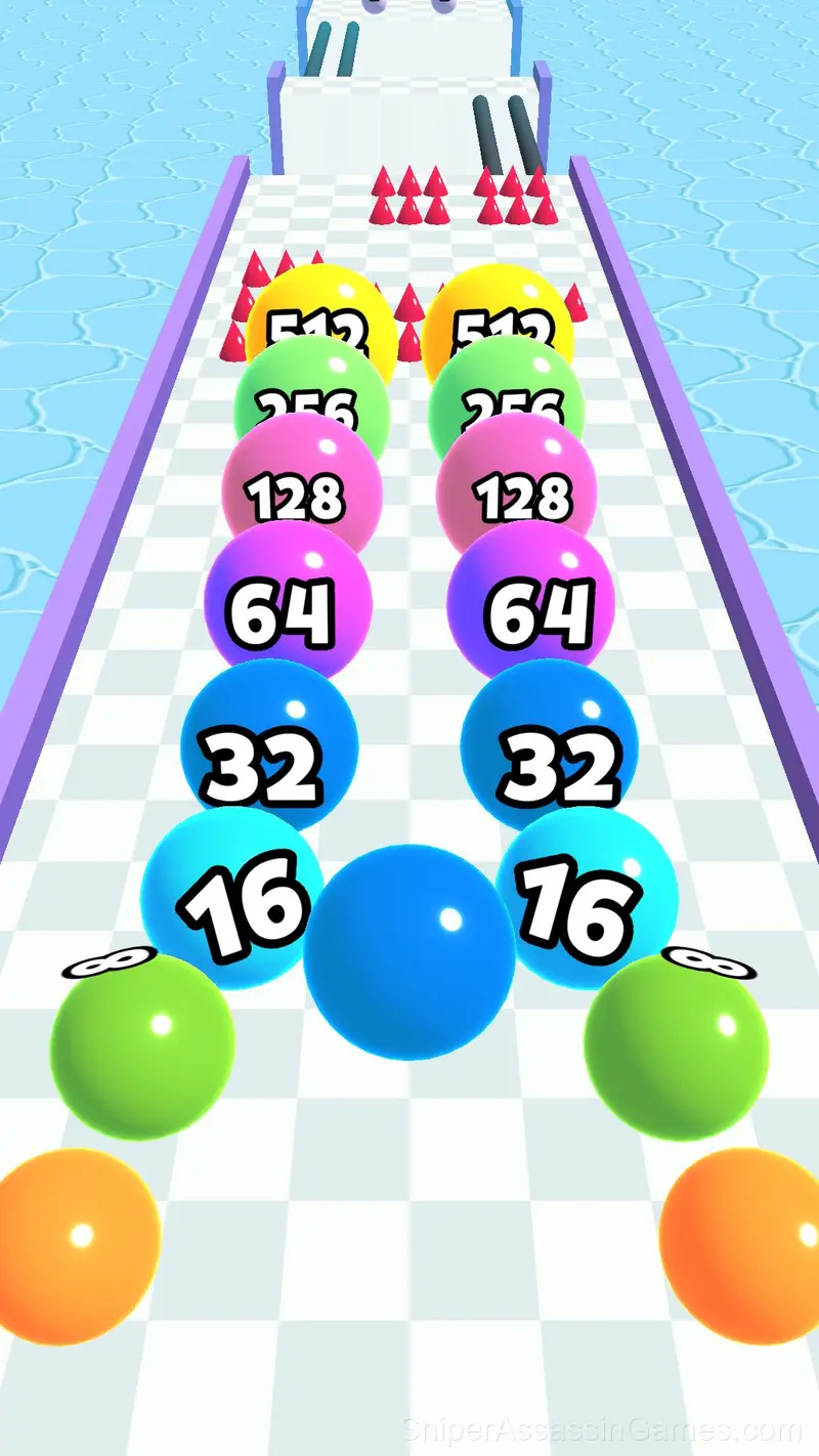 Ball Run 2048: merge number gameplay screenshot 4
