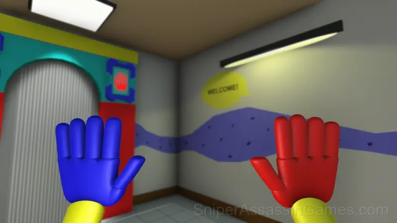 FNAF with Huggy Wuggy Poppy Playtime gameplay screenshot 1