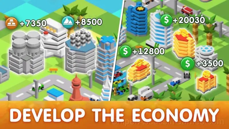 Tap Tap: build a city on an island gameplay screenshot 2