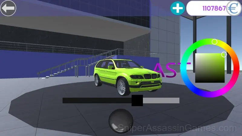 Driving BMW gameplay screenshot 2