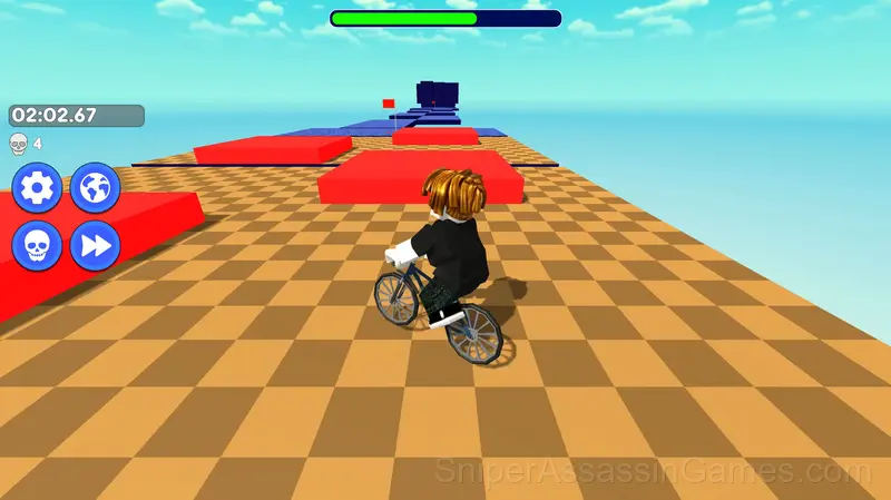 Obby but You're on a Bike gameplay screenshot 1