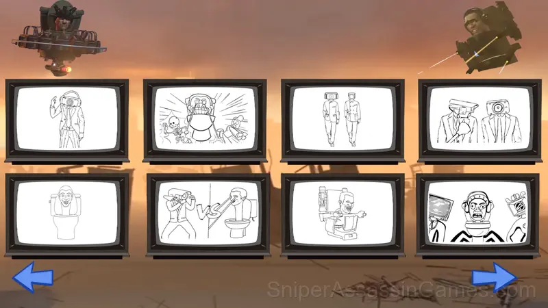 Skibidi-di Toilet Coloring Pages gameplay screenshot 3