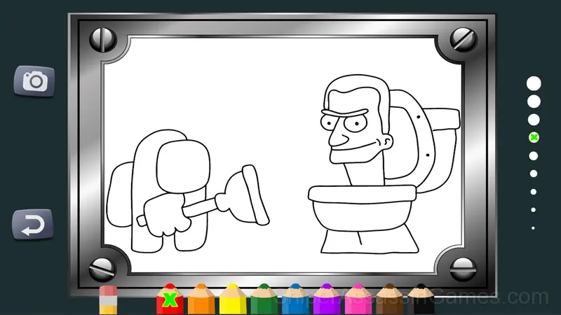 Skibidi-di Toilet Coloring Pages gameplay screenshot 5