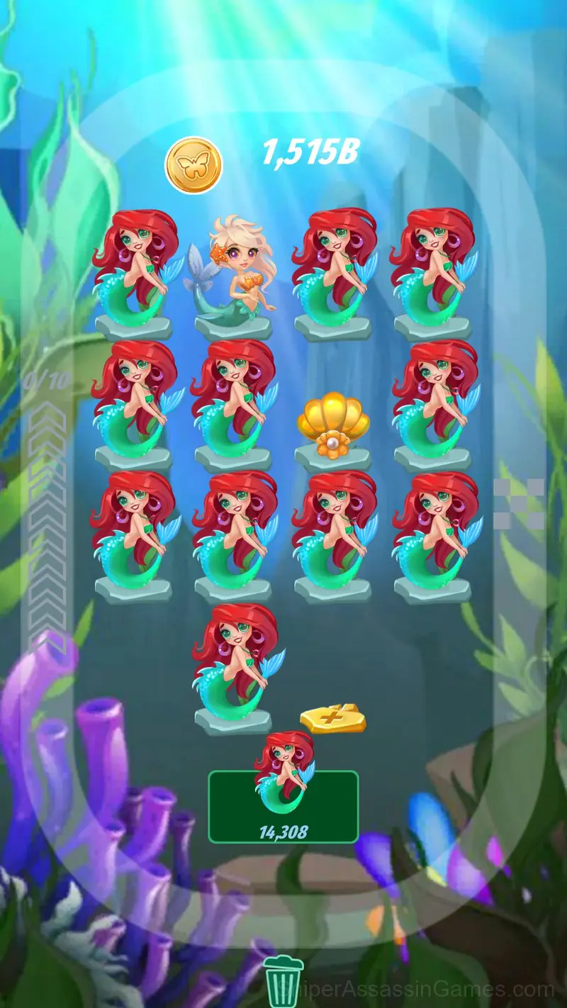 Mermaid: Puzzle and Merge gameplay screenshot 1