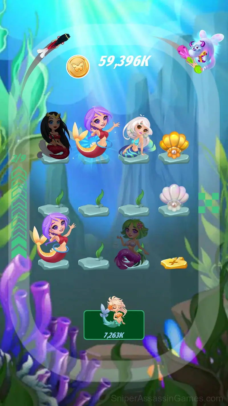 Mermaid: Puzzle and Merge gameplay screenshot 3