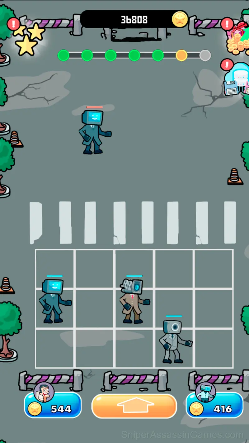 Merge War: Skibidi and Cameramens gameplay screenshot 1