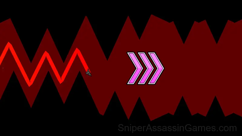 Geometry dash wave gameplay screenshot 2
