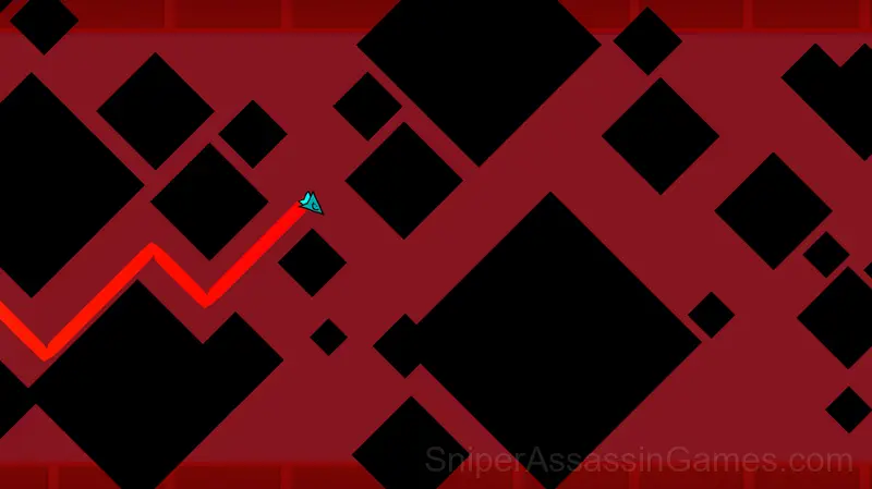 Geometry dash wave gameplay screenshot 3