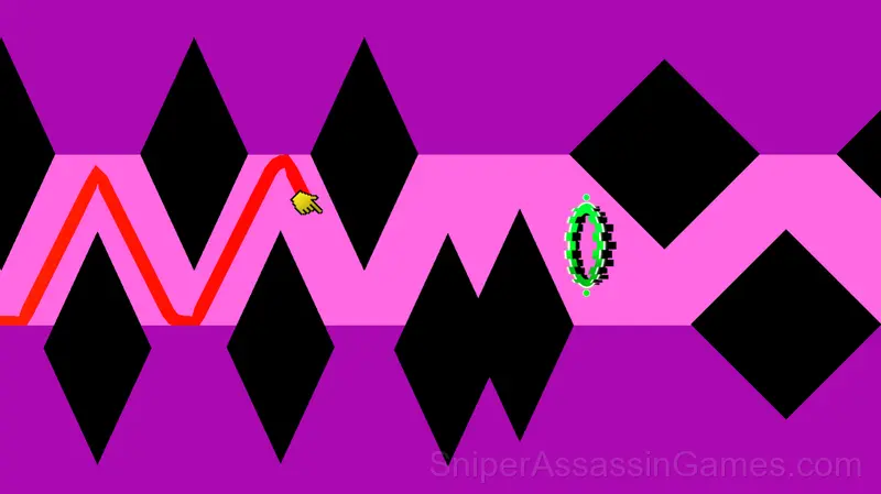 Geometry dash wave gameplay screenshot 4