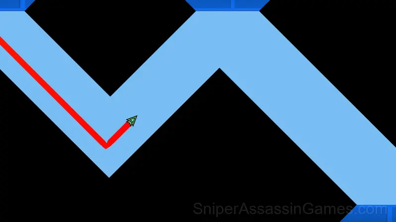 Geometry dash wave gameplay screenshot 5