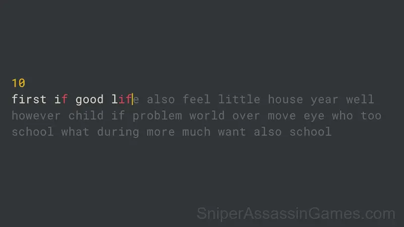 Keyboard Typing Test gameplay screenshot 1